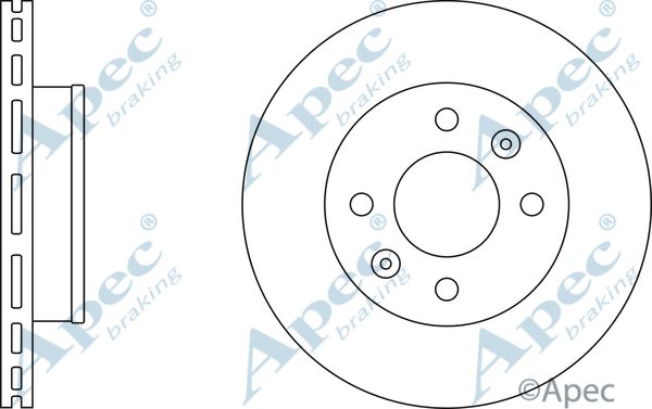 APEC BRAKING Тормозной диск DSK2408